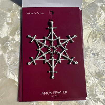 Amos Pewter Winter's Anchor 2025 Ornament