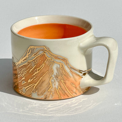 Astrid Kruse 16oz Melon-Orange Mountain Mug #N2492