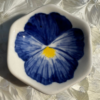 Pansy Honeycomb Dish #N2741