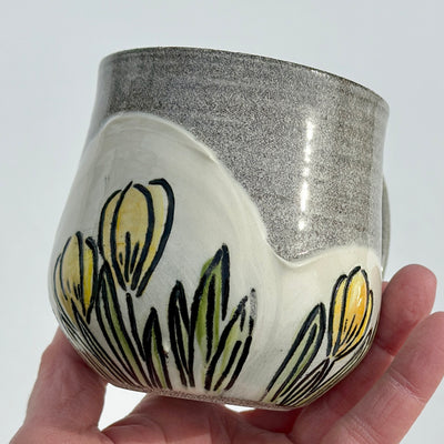 Maaike Charron Round Flower Mug with Yellow Crocuses #N1872