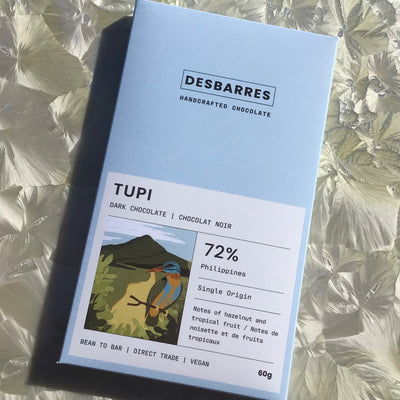 DesBarres Tupi, Philippines 72% Dark Chocolate Bar