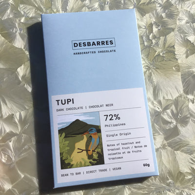 DesBarres Tupi, Philippines 72% Dark Chocolate Bar