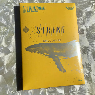 Sirene Chocolate Alto Beni, Bolivia 73% Dark Chocolate