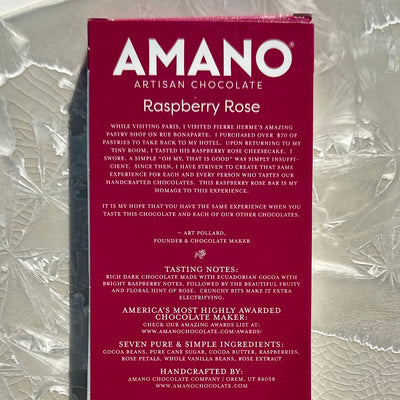 Amano Raspberry Rose 55% Dark Chocolate