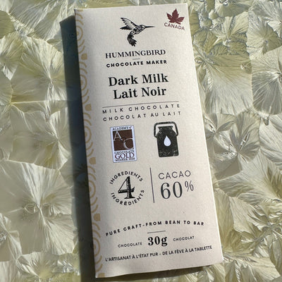 Hummingbird 60% Dark Milk 30g Mini Bar