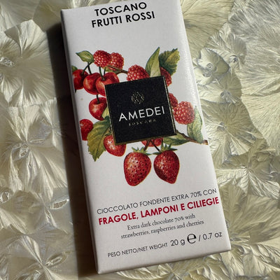 Amedei "Toscano Frutti Rossi" Dark Chocolate with Red Fruits 20g Mini Bar