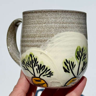 Maaike Charron 12oz Round Mug with Carrots #N2605