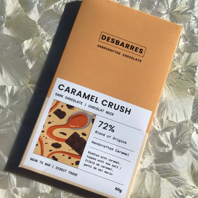 DesBarres Caramel Crush 72% with Newfoundland Sea Salt