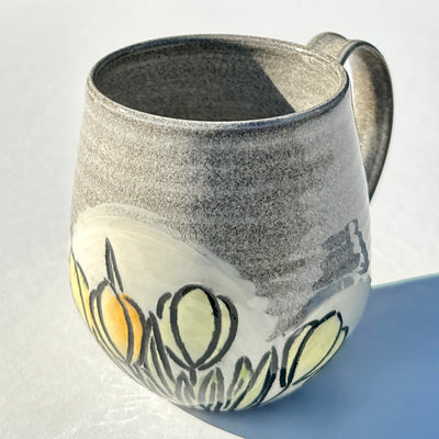 Maaike Charron Round Flower Mug with Yellow Crocuses #N2109