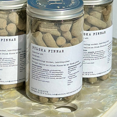 Haupt Liquorice Pilska Finnar (Finnish Pills) Sweet Liquorice