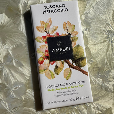Amedei "Toscano Pistacchio" White Chocolate with Pistachios 20g Mini Bar