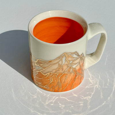 Astrid Kruse 12oz Orange Mountain Mug #N2509