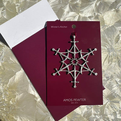 Amos Pewter Winter's Anchor 2025 Ornament