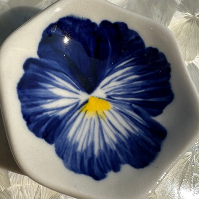 Pansy Honeycomb Dish #N2745