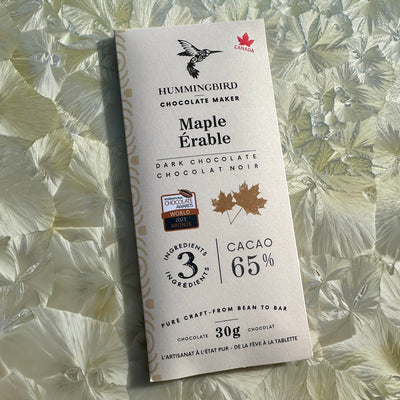 Hummingbird Maple 65% Dark Chocolate 30g Mini Bar