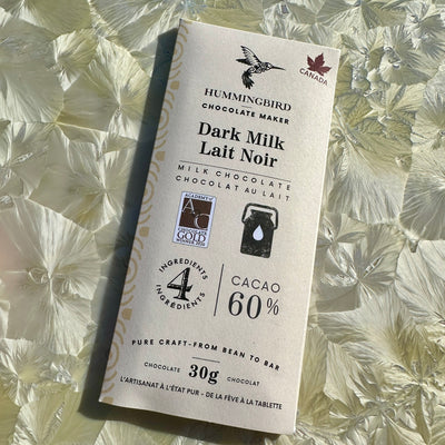 Hummingbird 60% Dark Milk 30g Mini Bar