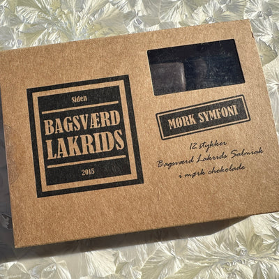 Bagsværd Lakrids Salmiak Liquorice Caramels Coated in Dark Chocolate