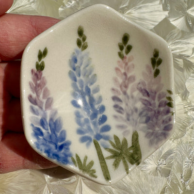 Lupine Flowers Honeycomb Dish #N2665
