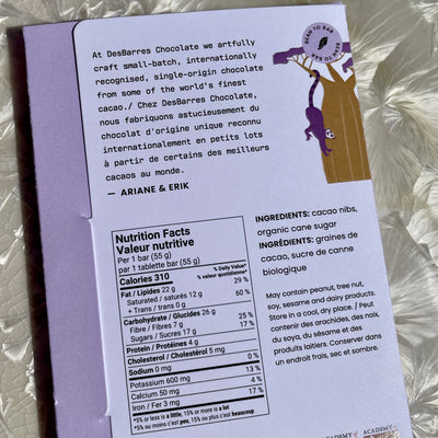 DesBarres Ambanja, Madagascar 72% 60g Bar