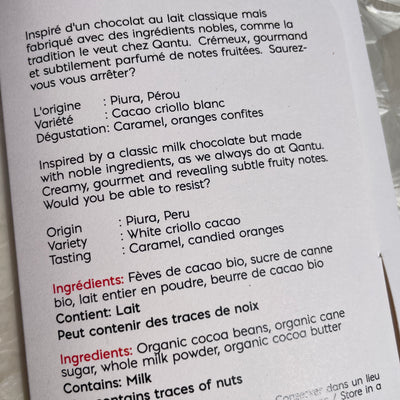 Qantu Crème de la Crème Classic Milk Chocolate