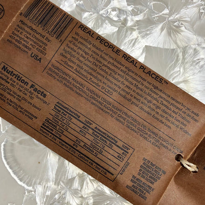 Askinosie Tanzania and Ecuador Super Dark Blend Front