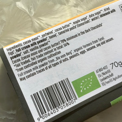 Zotter Fig + Port Ganache Filled Dark Chocolate Bar