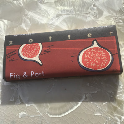 Zotter Fig + Port Ganache Filled Dark Chocolate Bar
