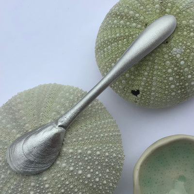Amos Pewter Mussel Shell Spoon