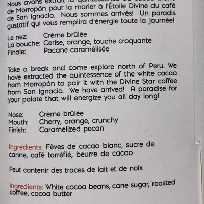 Dark Chocolate 70% "Pause Café" Coffee Break Bar