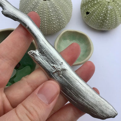 Amos Pewter Beach Treasures Driftwood Pate Knife