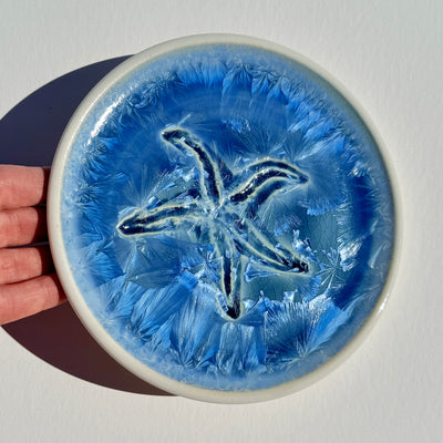 Party Plate with Impressed Sea Star #N3122