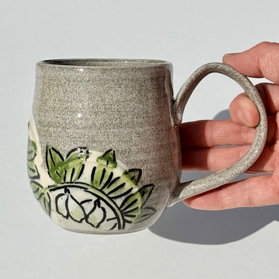 Maaike Charron 12oz Round Flower Mug with Solomon's Seal #M1588