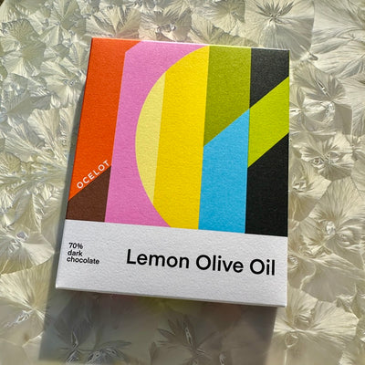 Ocelot Lemon Olive Oil 70% Dark Chocolate
