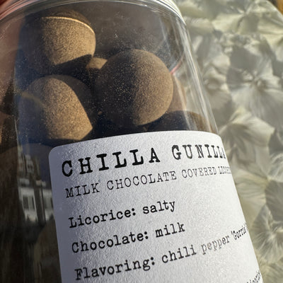Haupt Liquorice "Chilla Gunilla" Milk Chocolate & Mild Chili Liquorice