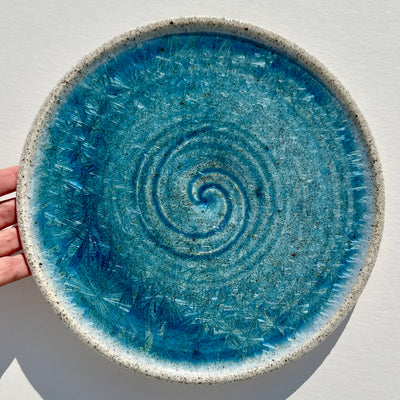 Alexis Templeton Dinner Plate with Beach Sand from Gooseberry Cove, Newfoundland #f1116