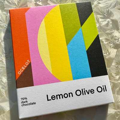 Ocelot Lemon Olive Oil 70% Dark Chocolate