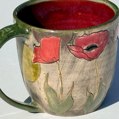 Marla Benton 12oz Poppy Mug #M1534