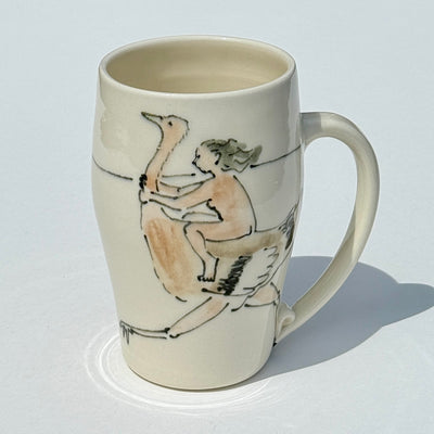 Bronwyn Arundel 14-16oz Ostrich Rider Mug #N2576