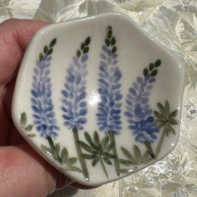 Lupine Flowers Honeycomb Dish #N3046