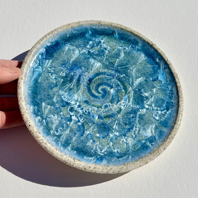 Party Plate with Beach Sand from Sandy Cove Beach, Tilting, Fogo, Newfoundland #N3137