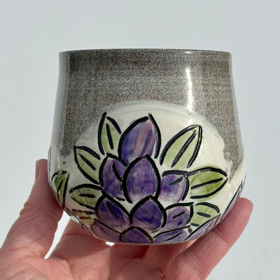 Maaike Charron Round Flower Mug with Lupines #N1868
