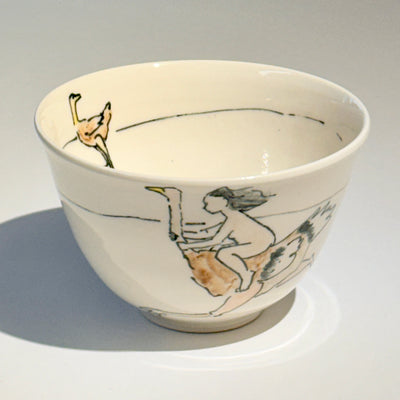 Bronwyn Arundel Ostrich Rider Bowl #N2923