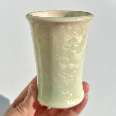 Alexis Templeton 4oz Green Crystalline Green Tea Cup #f1122