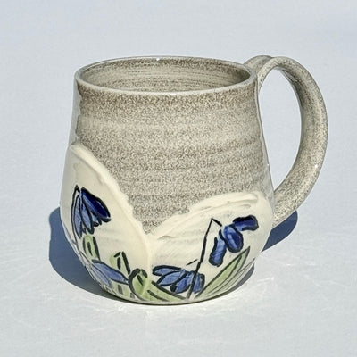 Maaike Charron 12oz Round Flower Mug with Siberian Squill #M1589