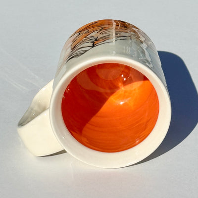 Astrid Kruse 12oz Orange Mountain Mug #M1502