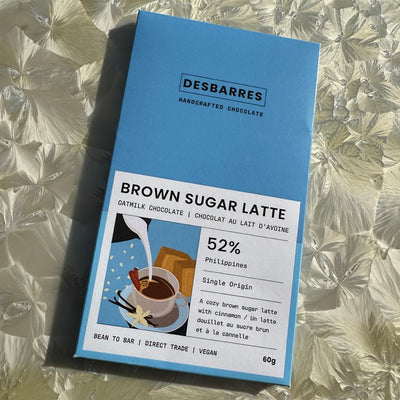 DesBarres Brown Sugar Latte Oatmilk Chocolate Bar