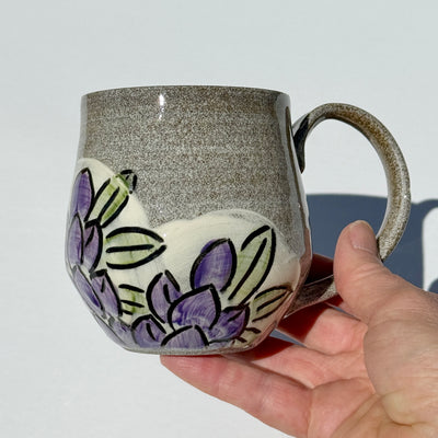 Maaike Charron Round Flower Mug with Lupines #N2720