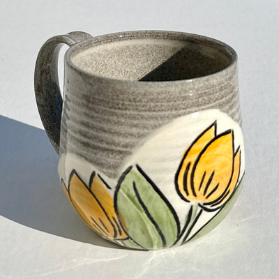 Maaike Charron Round Flower Mug with Tulips #N1697