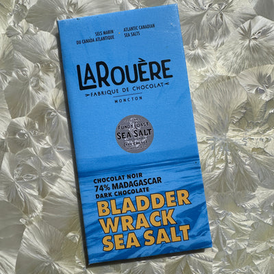 LaRouère "Bladderwrack Sea Salt" Seaweed 74% Dark Chocolate Bar