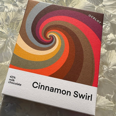Ocelot Cinnamon Swirl 42% Milk Chocolate Bar